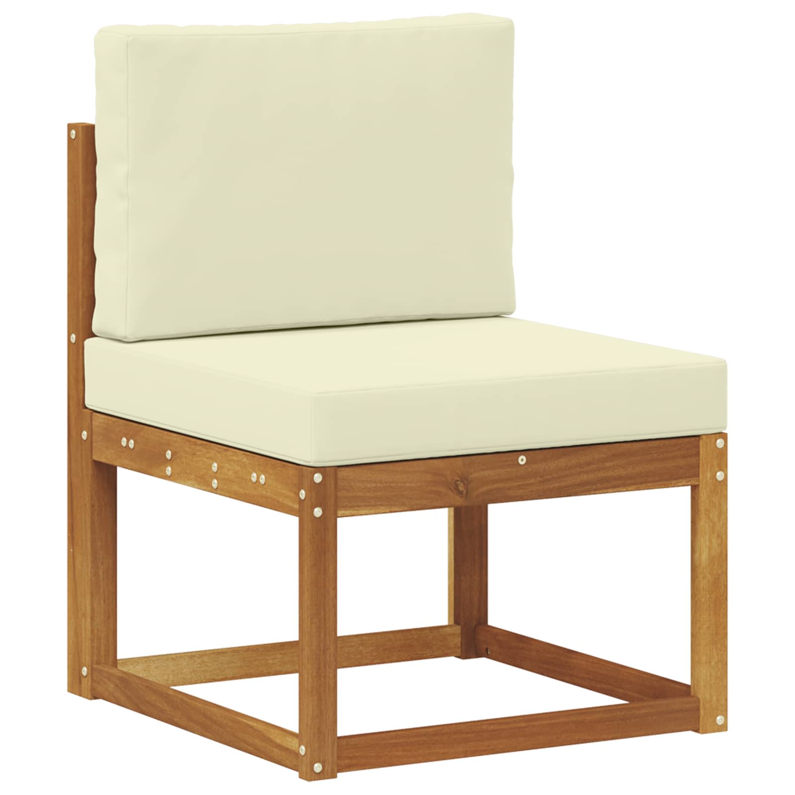 Set de canapele de exterior cu pernă 7 pcs Natural și Crem GartenMobel Dekor