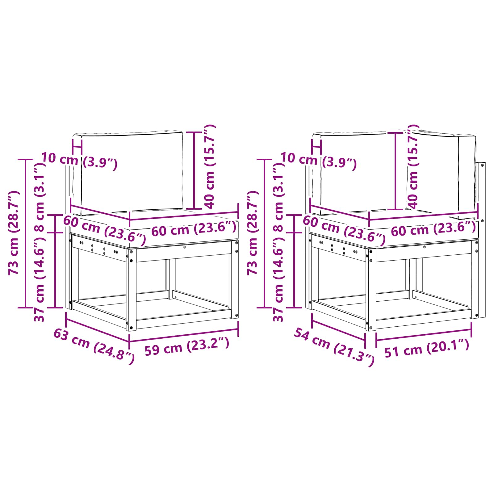 Set de canapele de exterior cu pernă 9 pcs Natural și Crem GartenMobel Dekor