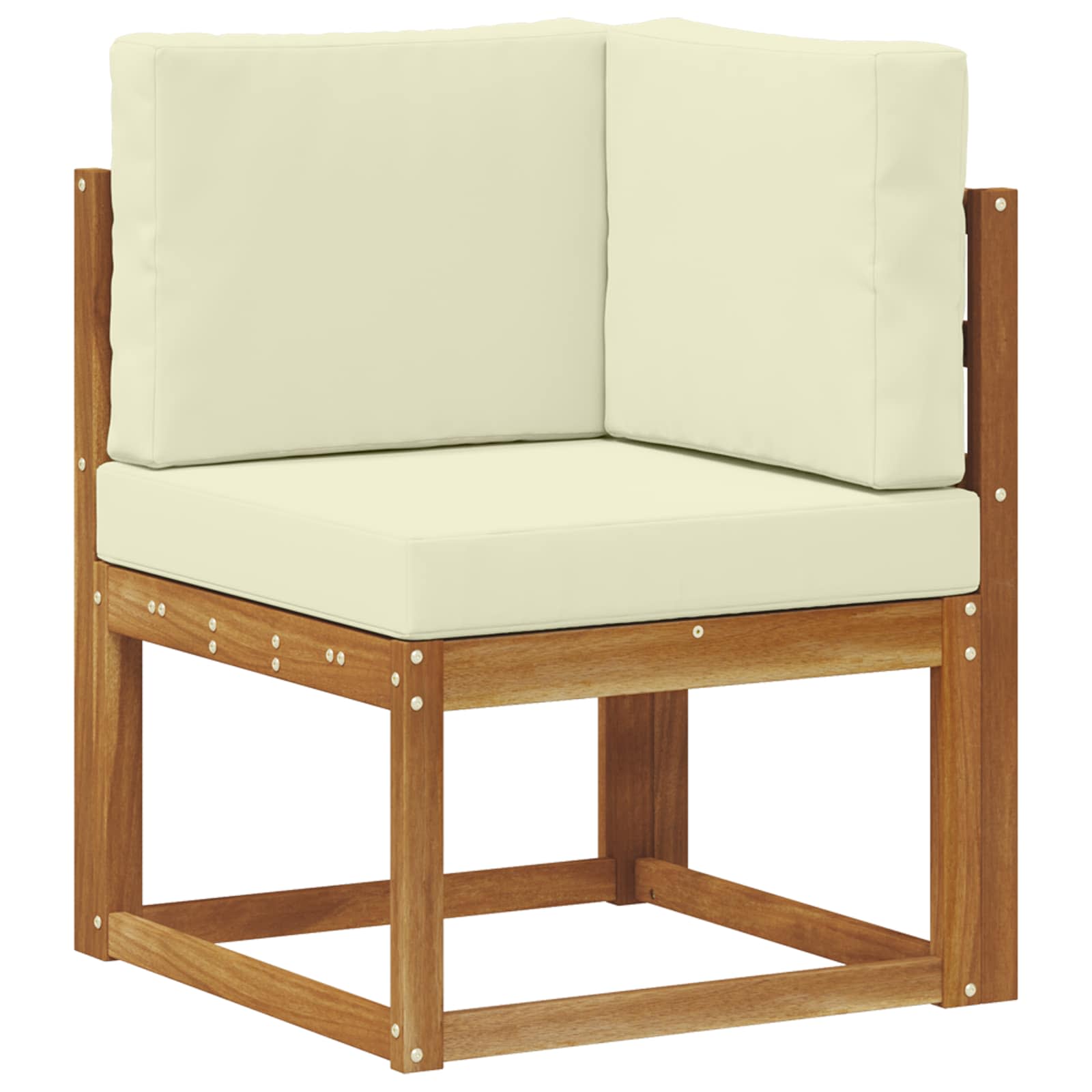 Set de canapele de exterior cu pernă 9 pcs Natural și Crem GartenMobel Dekor