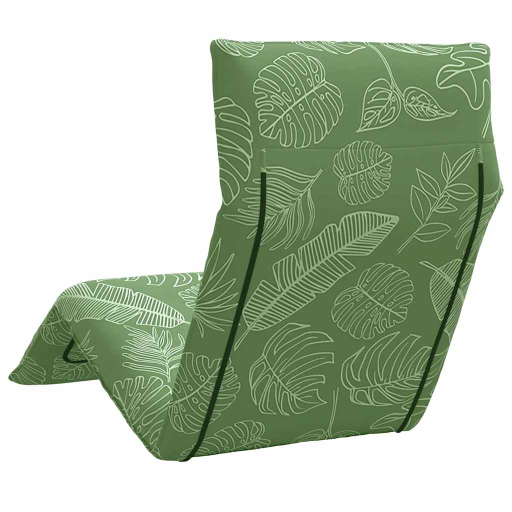 Șezlong pliabil cu model de frunze 175x54x8,5cm țesătură Oxford GartenMobel Dekor