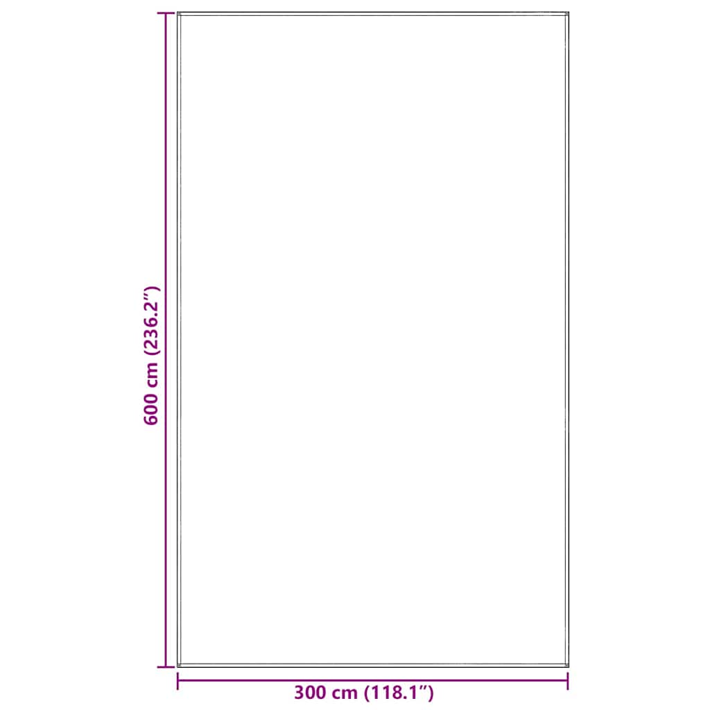 Covoare pentru Cort Manual Gri deschis 600 × 300 cm Polietilenă GartenMobel Dekor