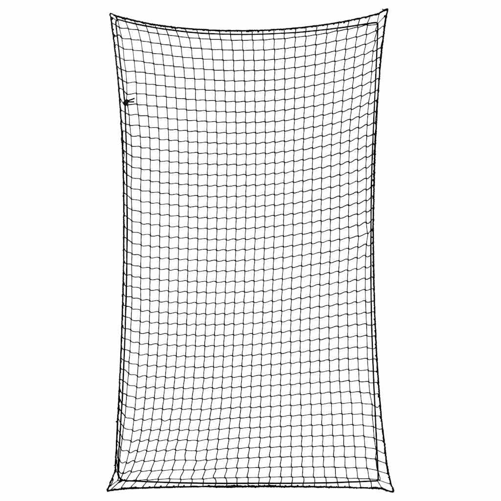 Plasă de remorcă cu funie elastică, negru, 2,1x1,25 m, PP GartenMobel Dekor