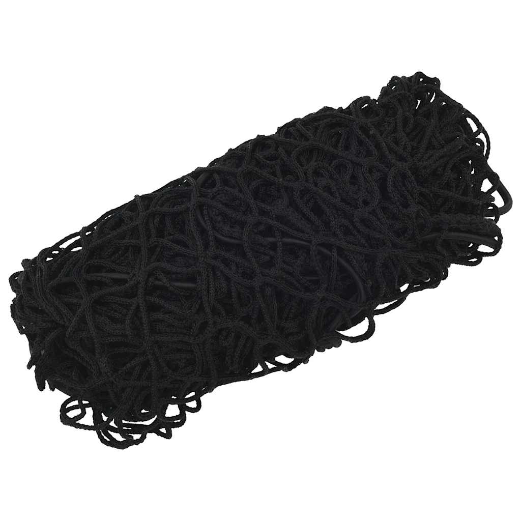 Plasă de remorcă cu funie elastică, negru, 3x3 m, PP GartenMobel Dekor