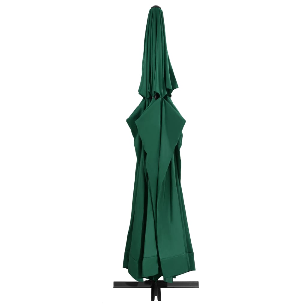 Umbrelă de soare de grădină, stâlp aluminiu, verde, 600 cm GartenMobel Dekor