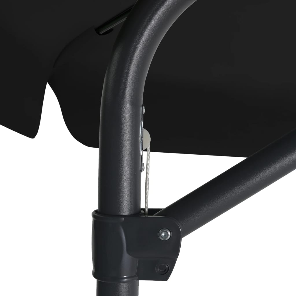 Umbrelă de soare de grădină, stâlp din oțel, negru, 300 cm GartenMobel Dekor