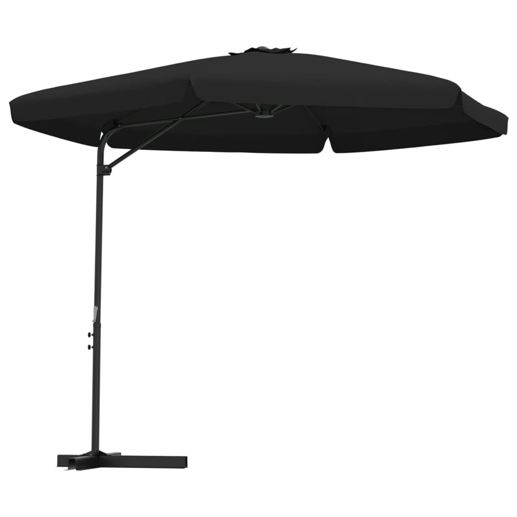 Umbrelă de soare de grădină, stâlp din oțel, negru, 300 cm GartenMobel Dekor