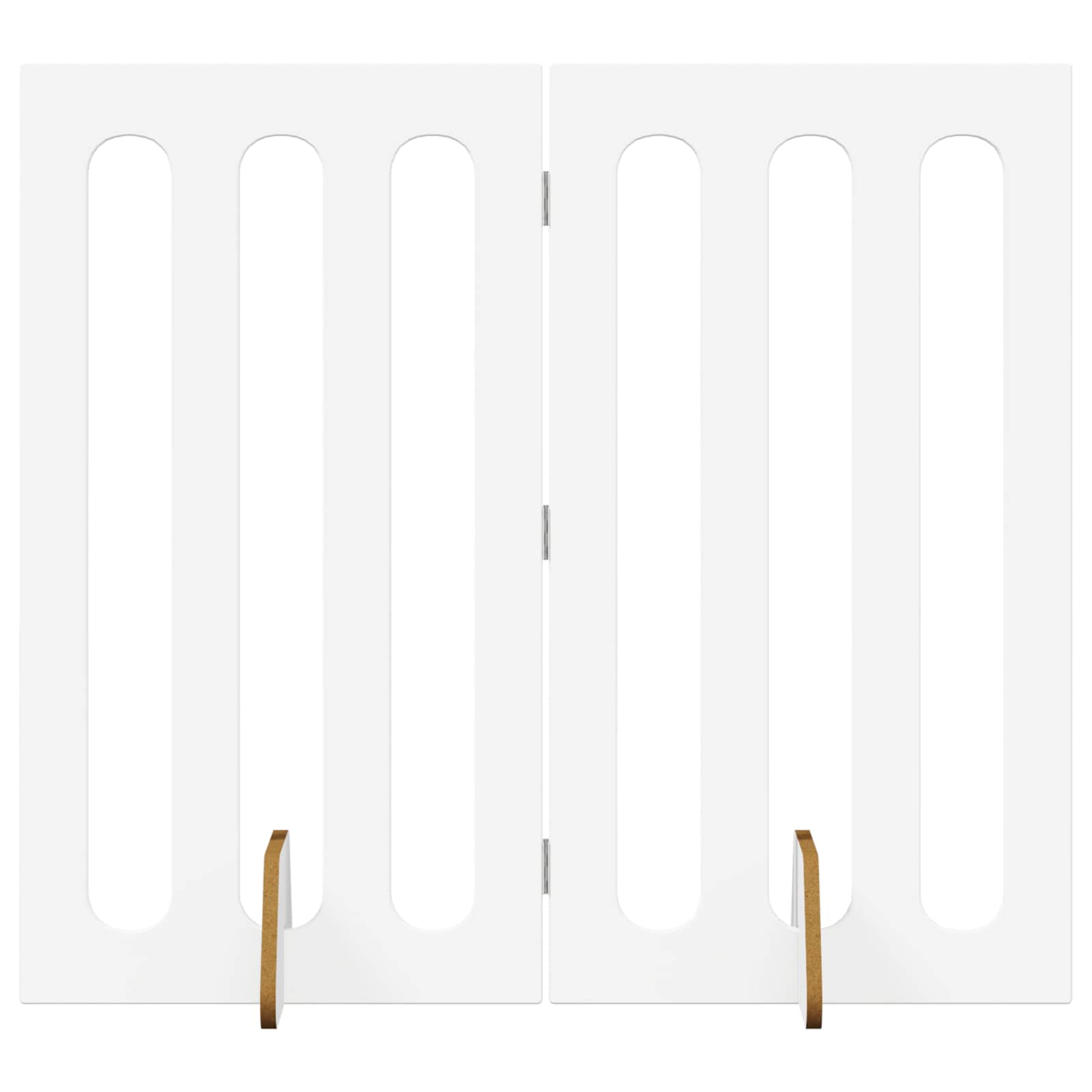 Țarc pliabil pentru animale de companie 2 pcs Alb GartenMobel Dekor