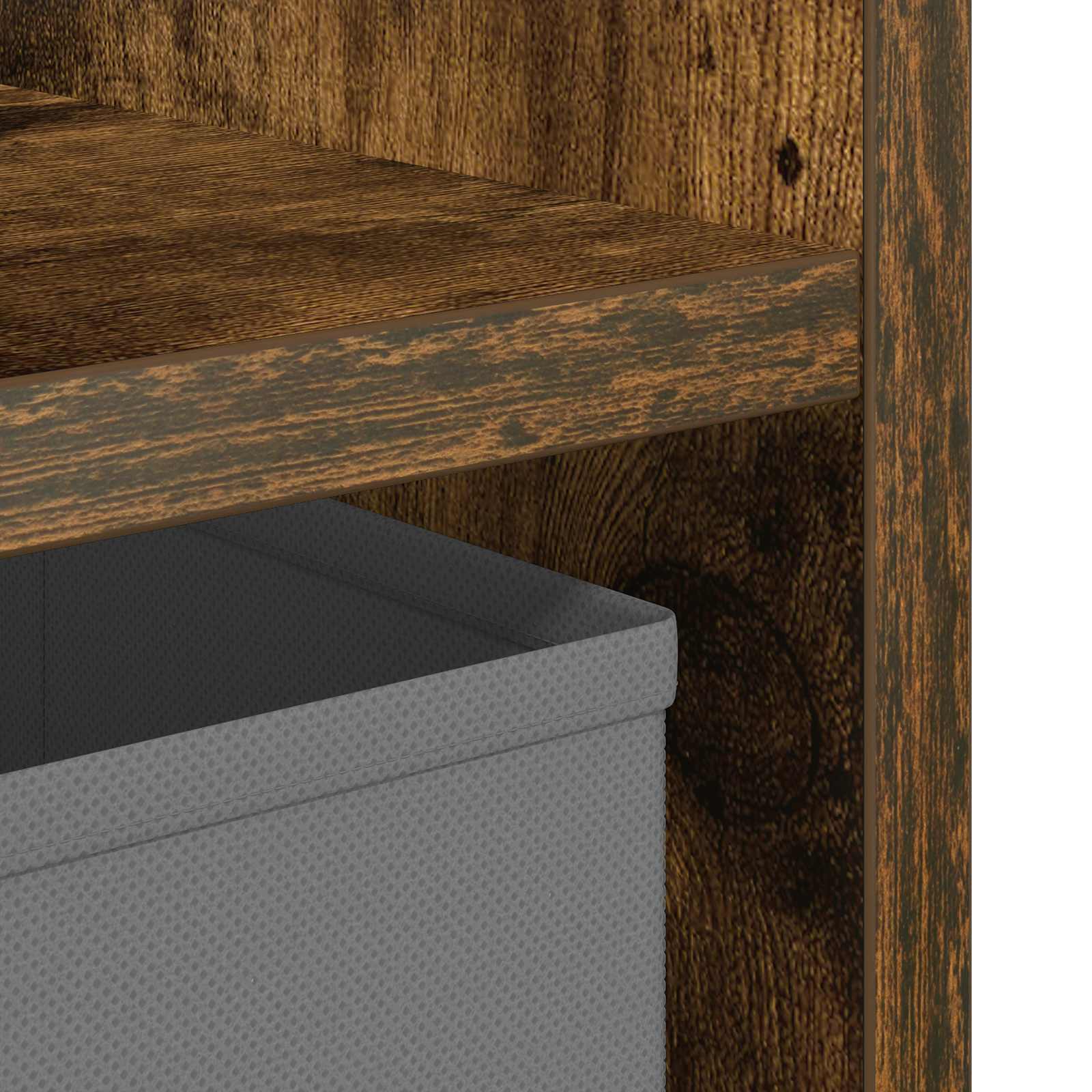 Noptieră Stejar fumuriu 30,5 x 27 x 59,5 cm Lemn compozit GartenMobel Dekor