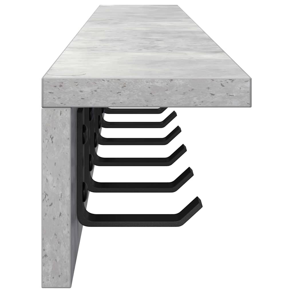 Răcător de paltoane montat pe perete Pe perete Gri din beton GartenMobel Dekor