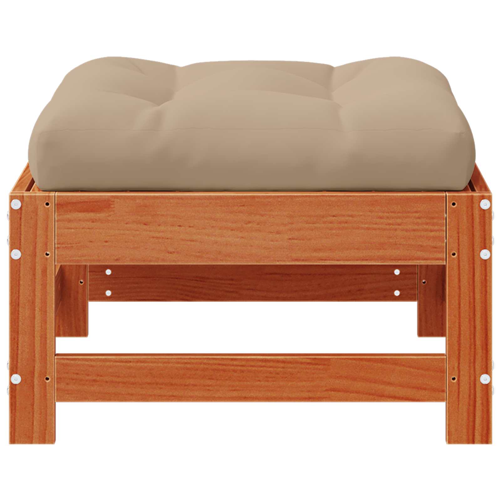 Suport pentru picioare de grădină Lemn masiv de pin Maro Ceară GartenMobel Dekor