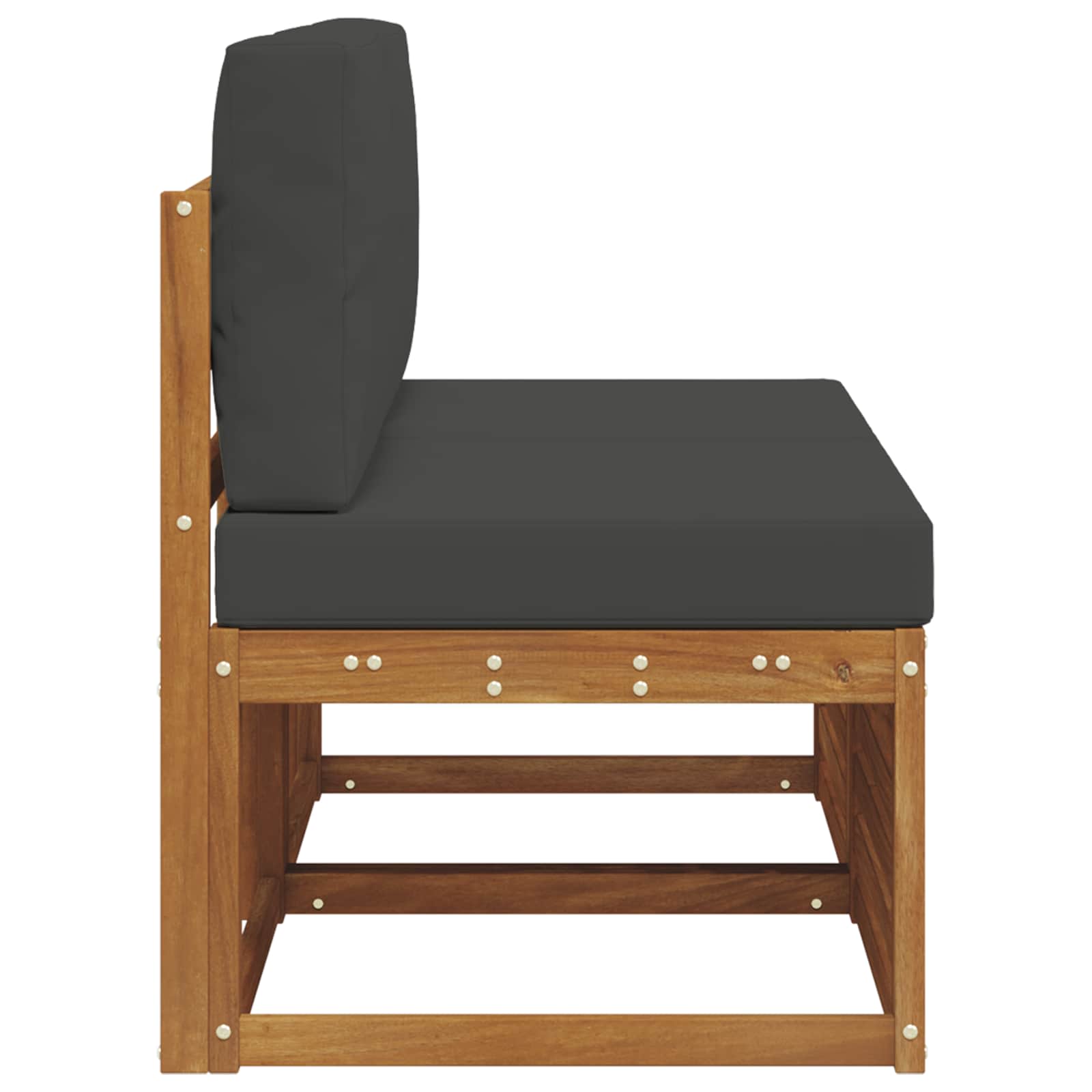 2 Bucată Canapea Medie pentru Exterior Lemn Solid de Acacia GartenMobel Dekor