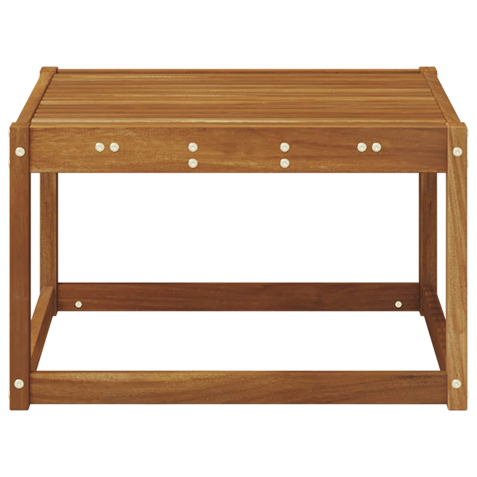 Masă de exterior Lemn Solid de Acacia natural 59 x 59 x 37 cm GartenMobel Dekor