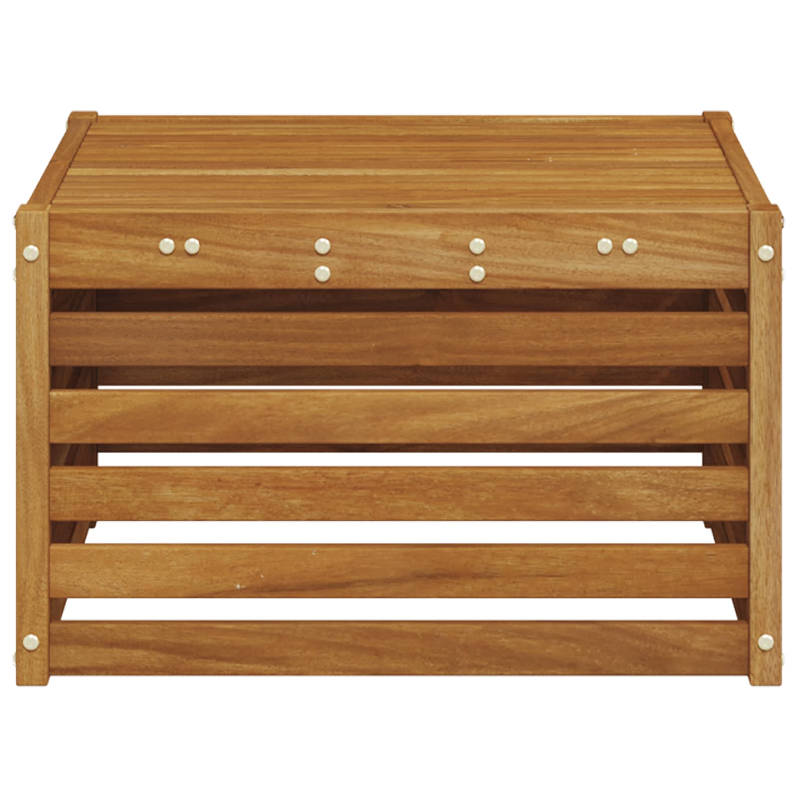 Masă de exterior Lemn Solid de Acacia natural 59 x 59 x 37 cm GartenMobel Dekor