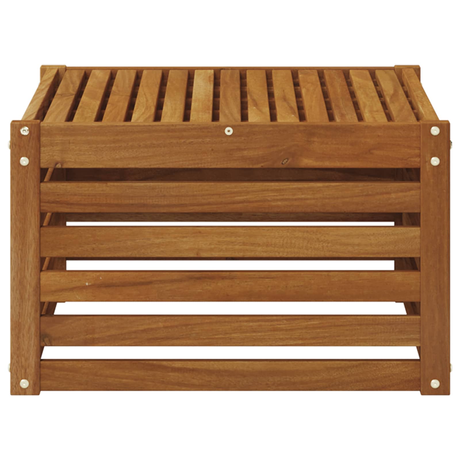 Masă de exterior Lemn Solid de Acacia natural 59 x 59 x 37 cm GartenMobel Dekor