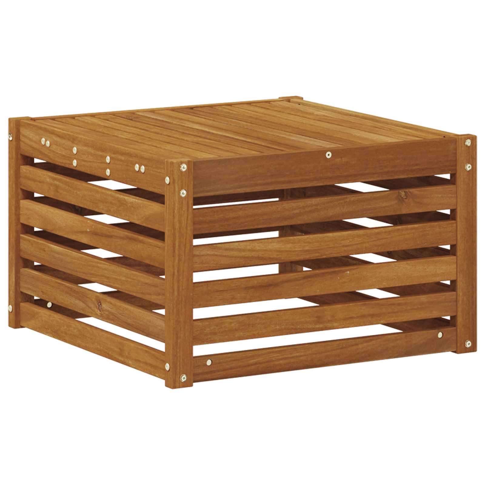 Masă de exterior Lemn Solid de Acacia natural 59 x 59 x 37 cm GartenMobel Dekor