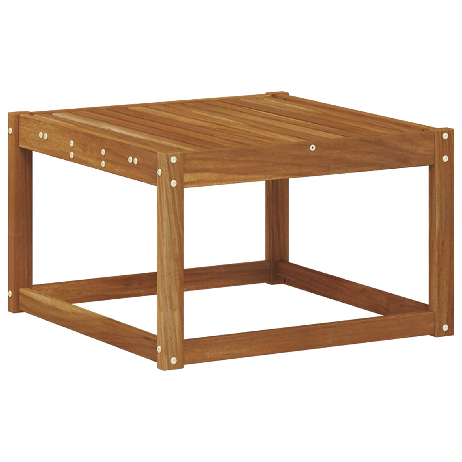 Masă de exterior Lemn Solid de Acacia natural 59 x 59 x 37 cm GartenMobel Dekor