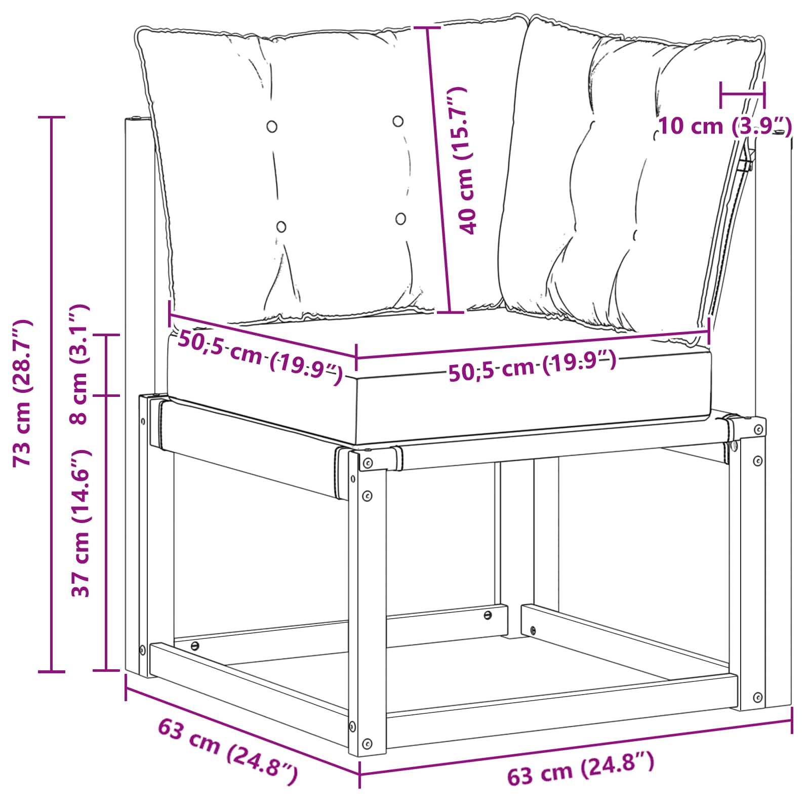 Sofa Colțar pentru Exterior GartenMobel Dekor