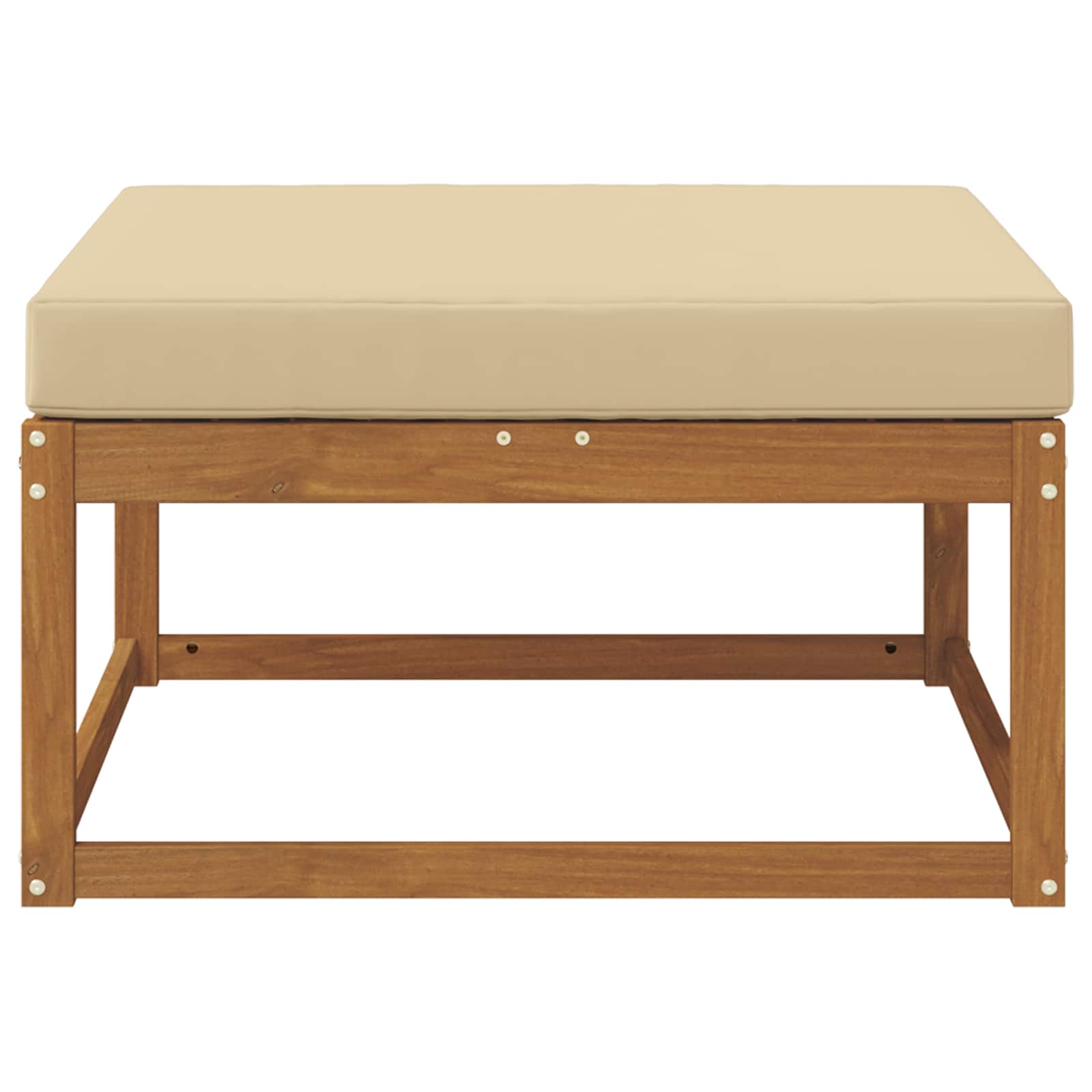 Taburet pentru exterior Lemn Solid de Acacia natural GartenMobel Dekor