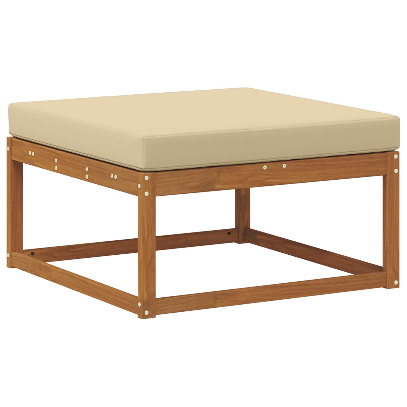 Taburet pentru exterior Lemn Solid de Acacia natural GartenMobel Dekor