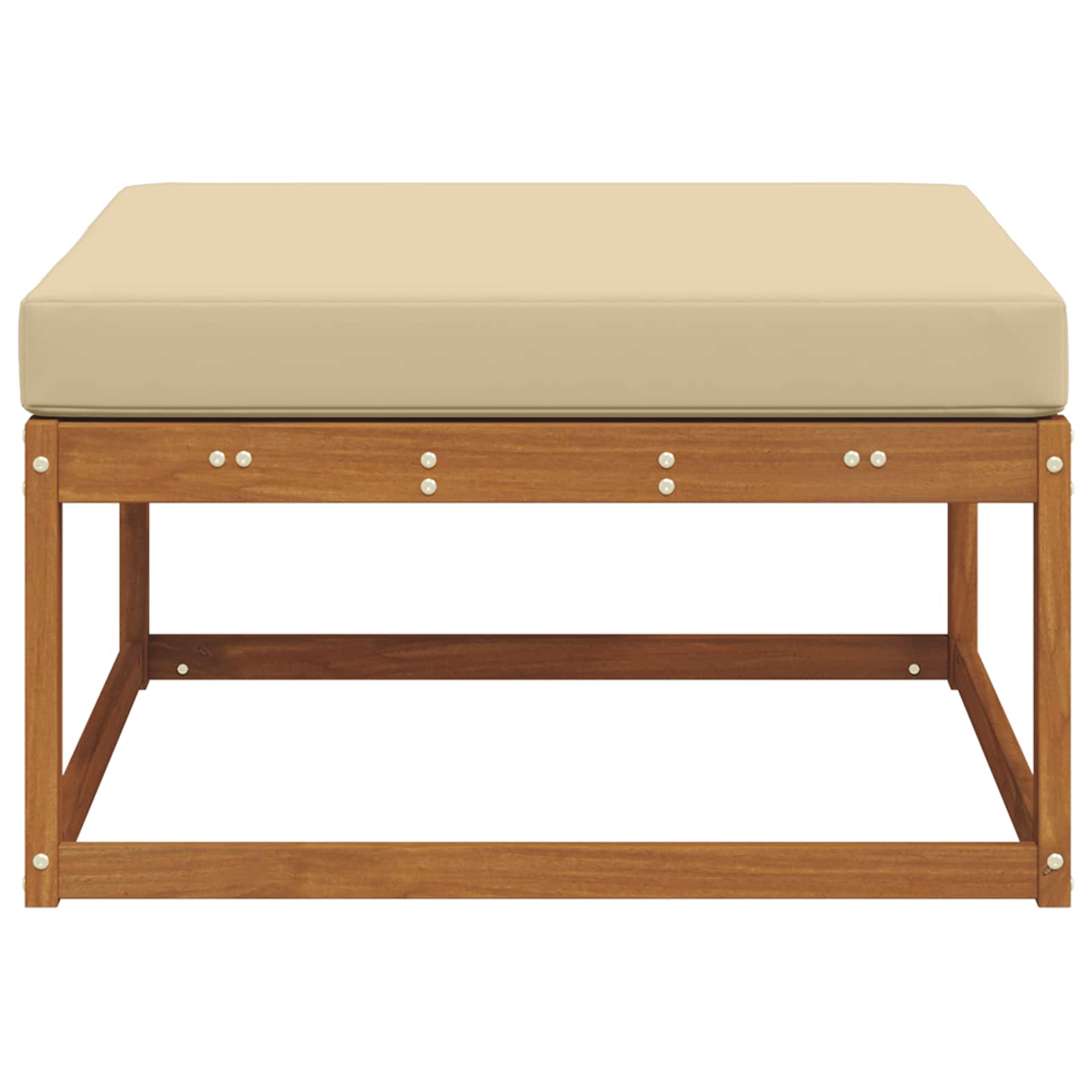 Taburet pentru exterior Lemn Solid de Acacia natural GartenMobel Dekor