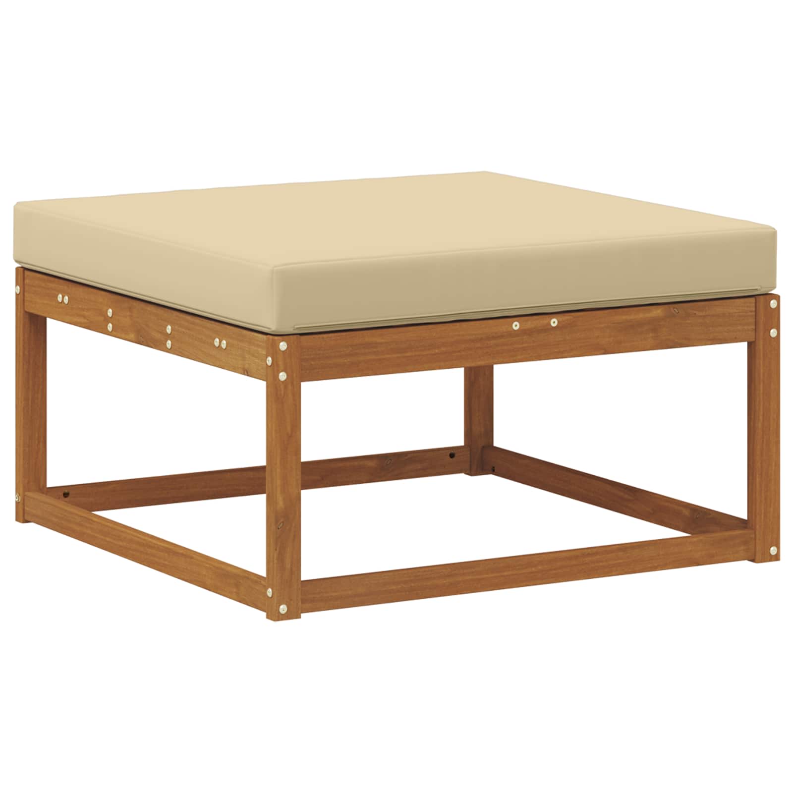 Taburet pentru exterior Lemn Solid de Acacia natural GartenMobel Dekor