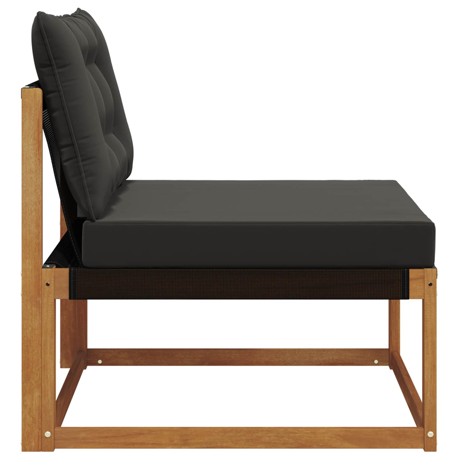 Canapea Medie pentru Exterior Lemn Solid de Acacia natural GartenMobel Dekor