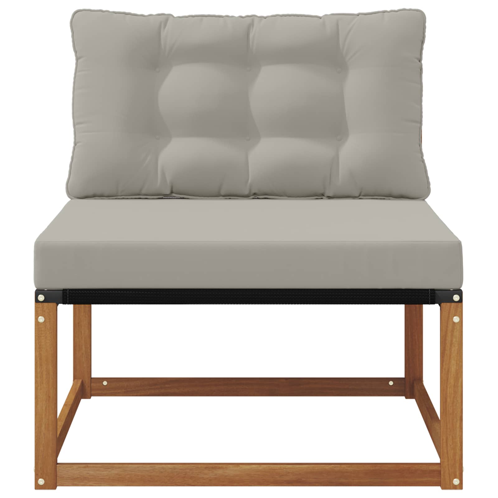 Canapea Medie pentru Exterior Lemn Solid de Acacia natural GartenMobel Dekor