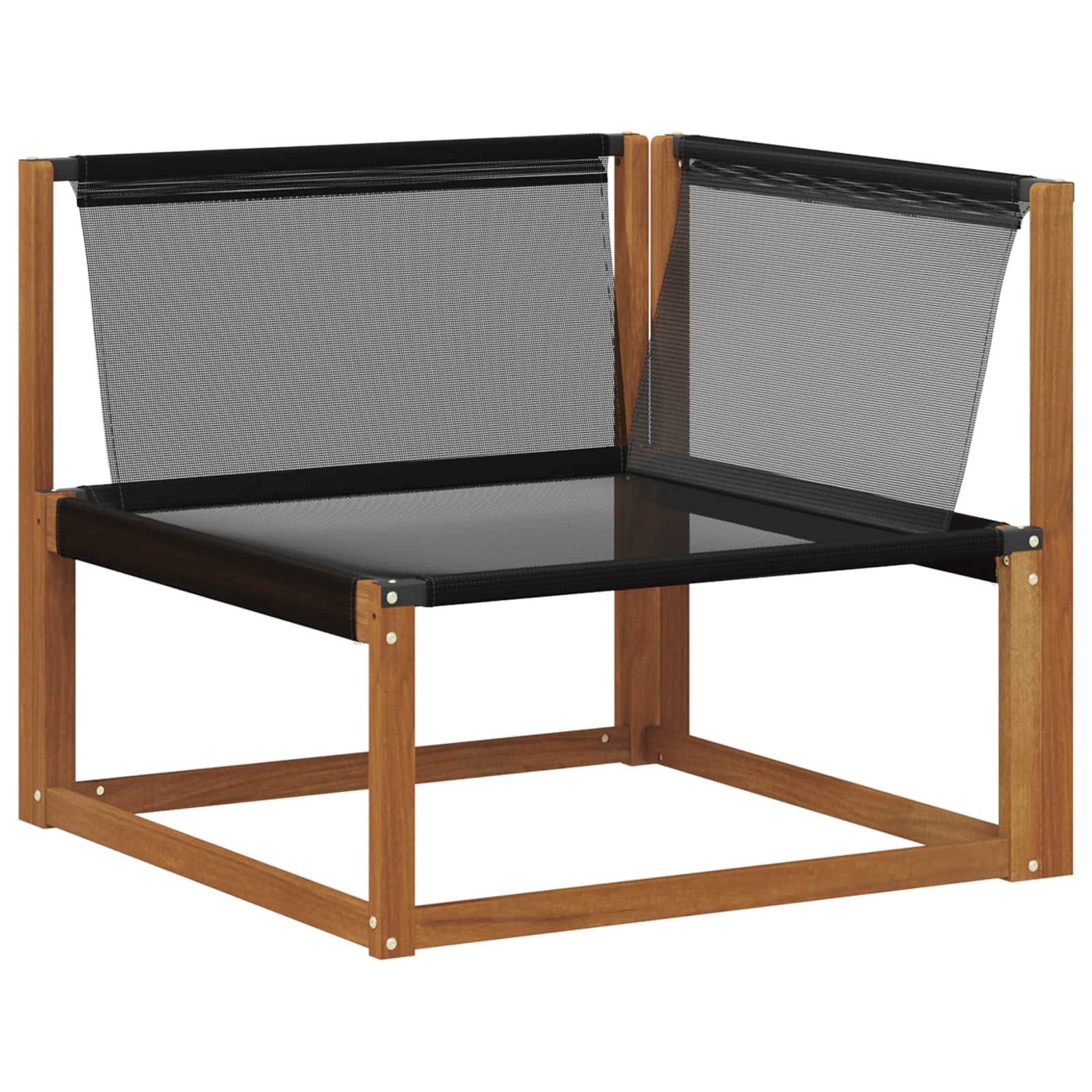 Canapea de exterior din mijloc și colț 7 Bucată natural GartenMobel Dekor