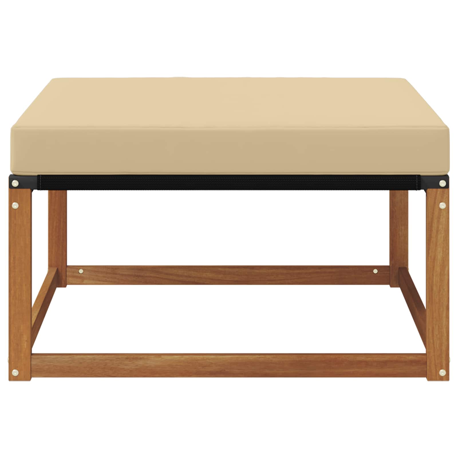 Hocker de Exterior Lemn Solid de Acacia natural GartenMobel Dekor