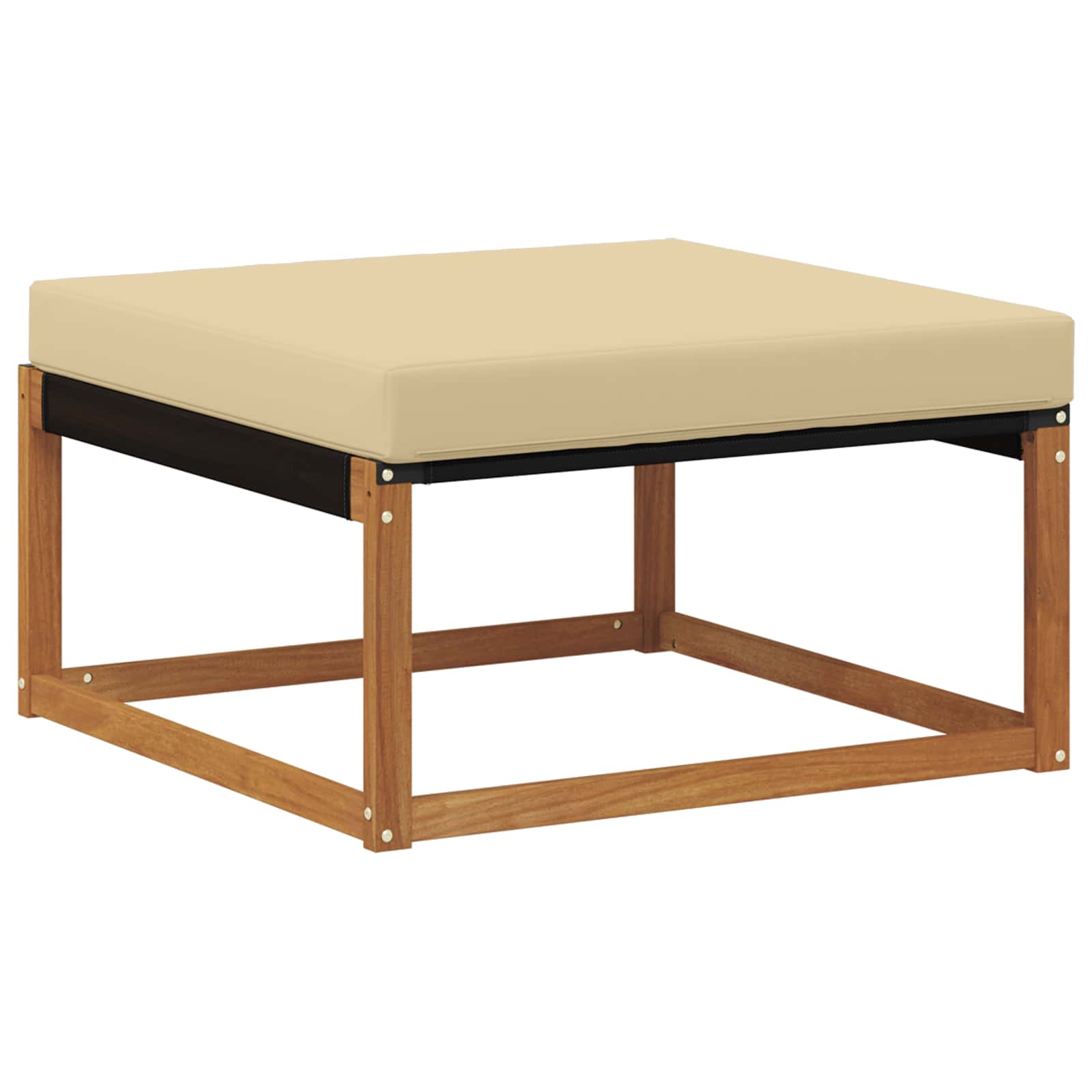 Hocker de Exterior Lemn Solid de Acacia natural GartenMobel Dekor