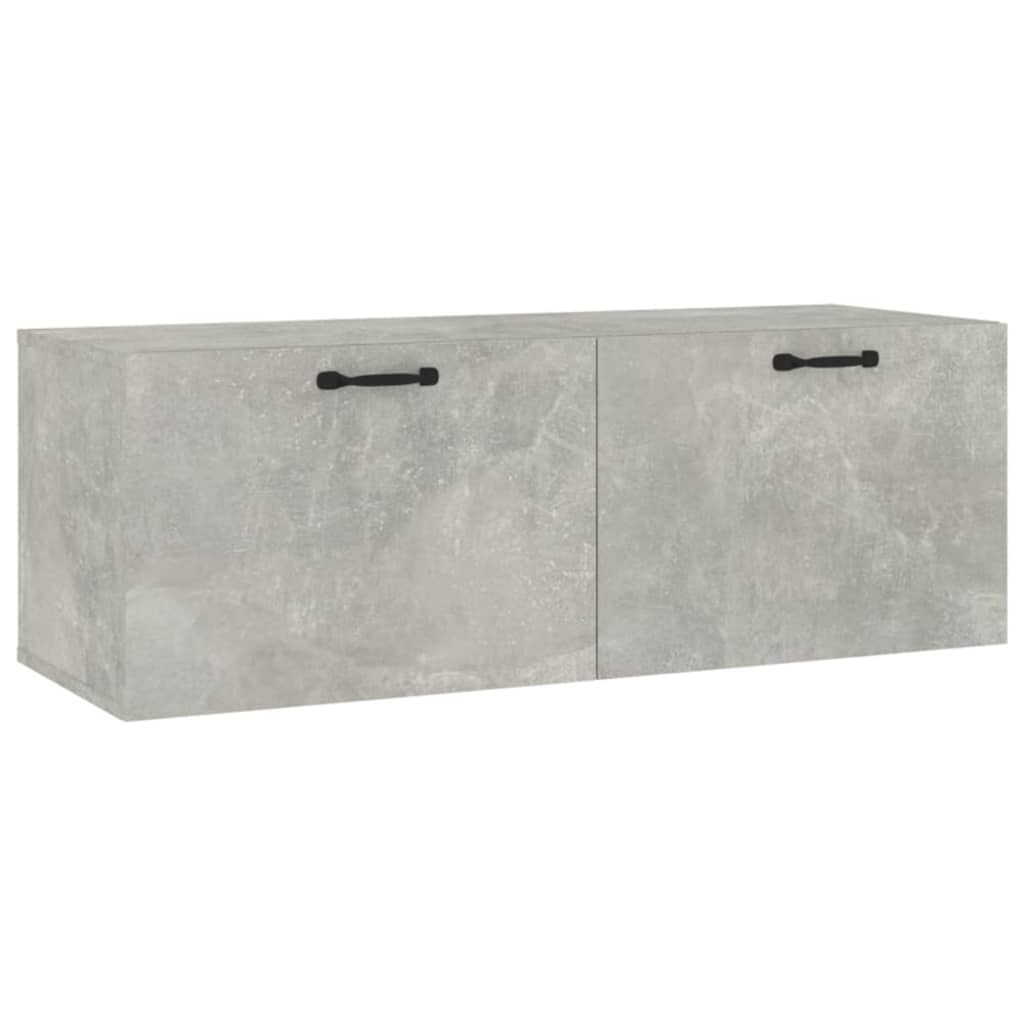 Dulap de perete, gri beton, 100x36,5x35 cm, lemn prelucrat GartenMobel Dekor