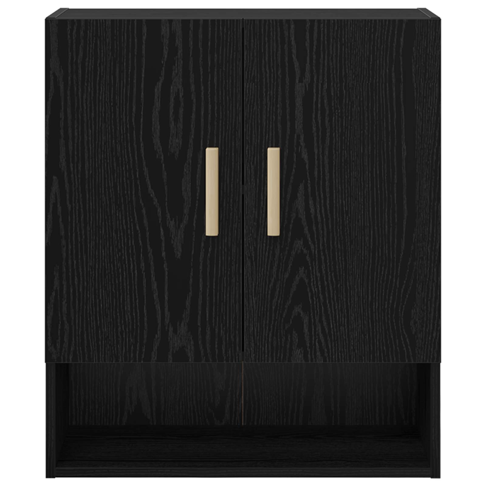 Dulap de perete Stejar Negru 60 x 31 x 70 cm Lemn compozit GartenMobel Dekor