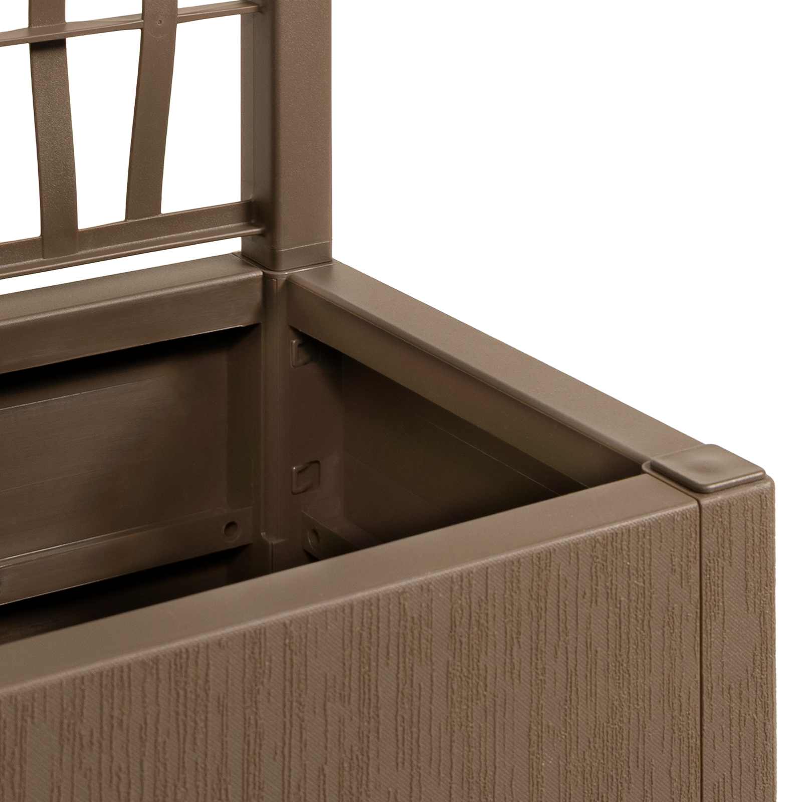 Ghiveci de grădină cu trellis Maro 36 x 36 x 140 cm GartenMobel Dekor