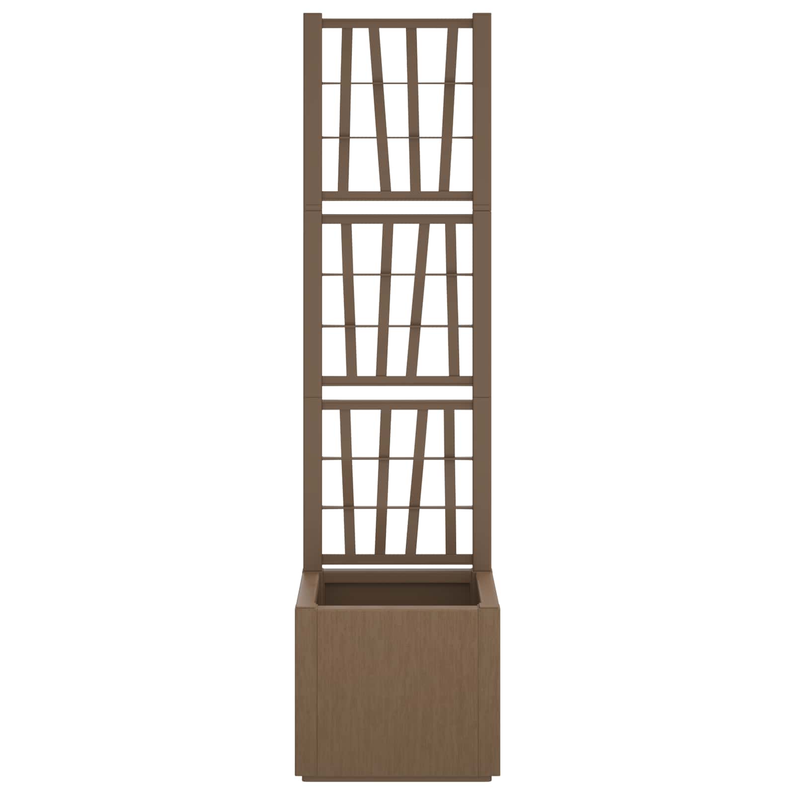 Ghiveci de grădină cu trellis Maro 36 x 36 x 140 cm GartenMobel Dekor