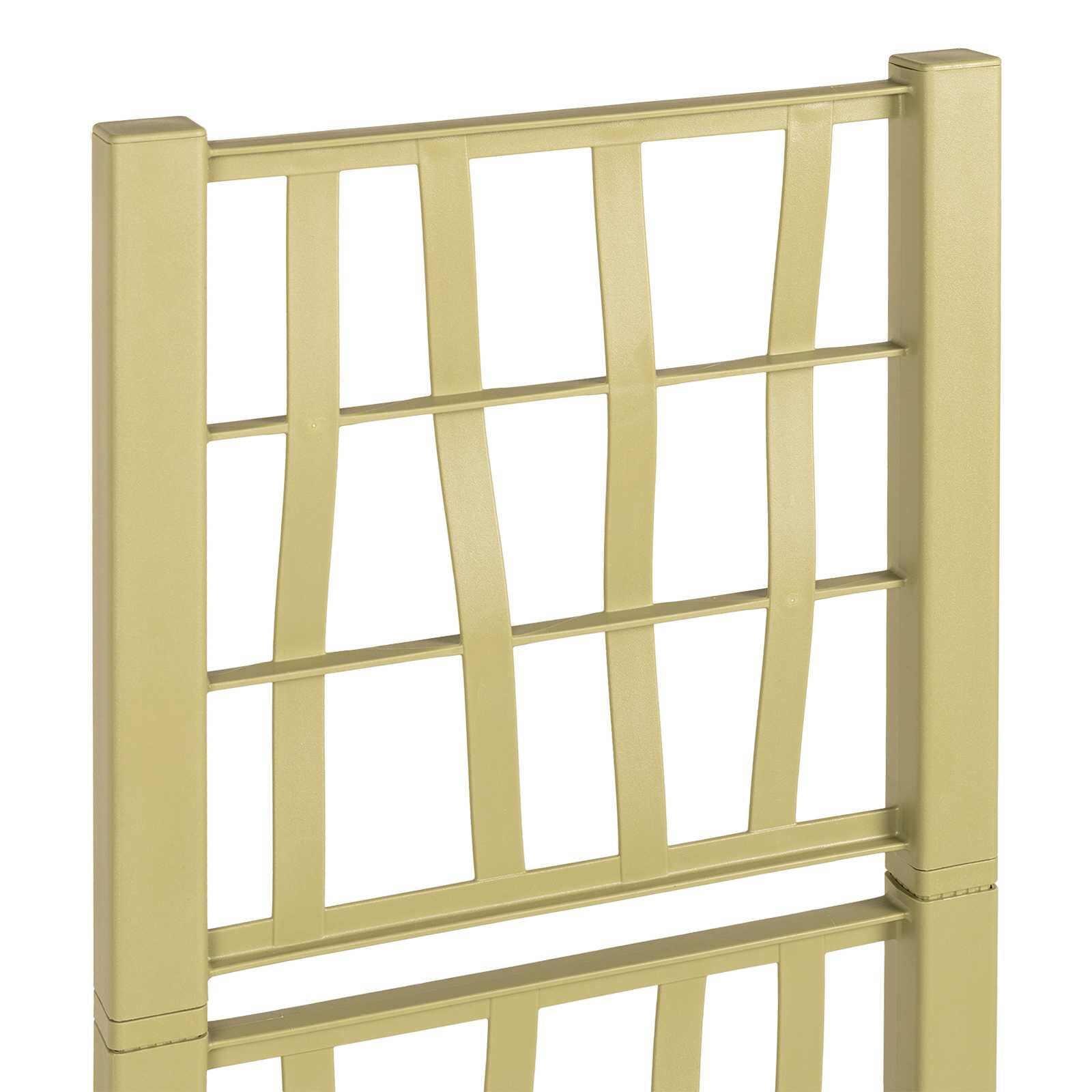 Ghiveci de grădină cu trellis Verde 36 x 36 x 140 cm PP GartenMobel Dekor