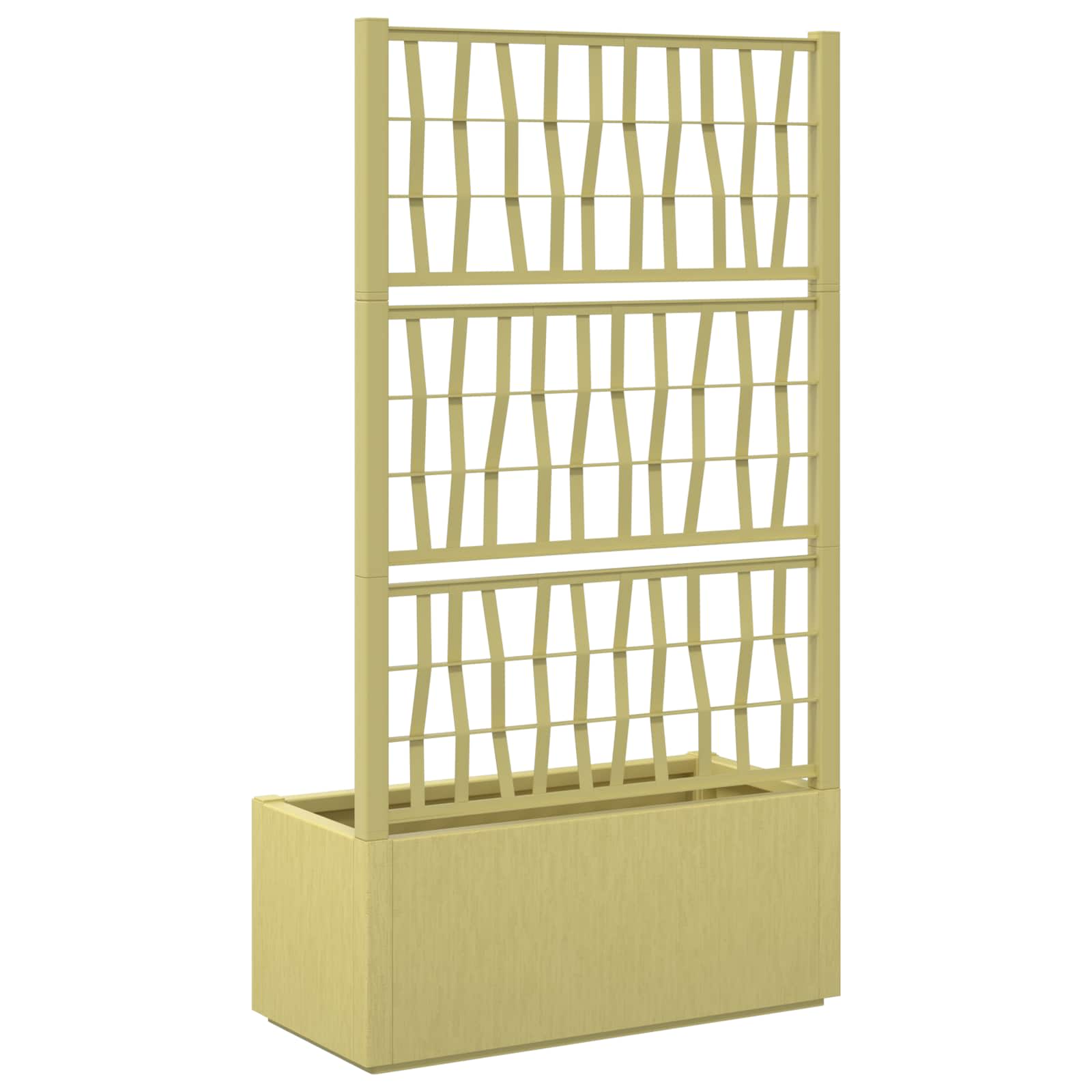 Ghiveci de grădină cu trellis Verde 80 x 36 x 140 cm PP GartenMobel Dekor