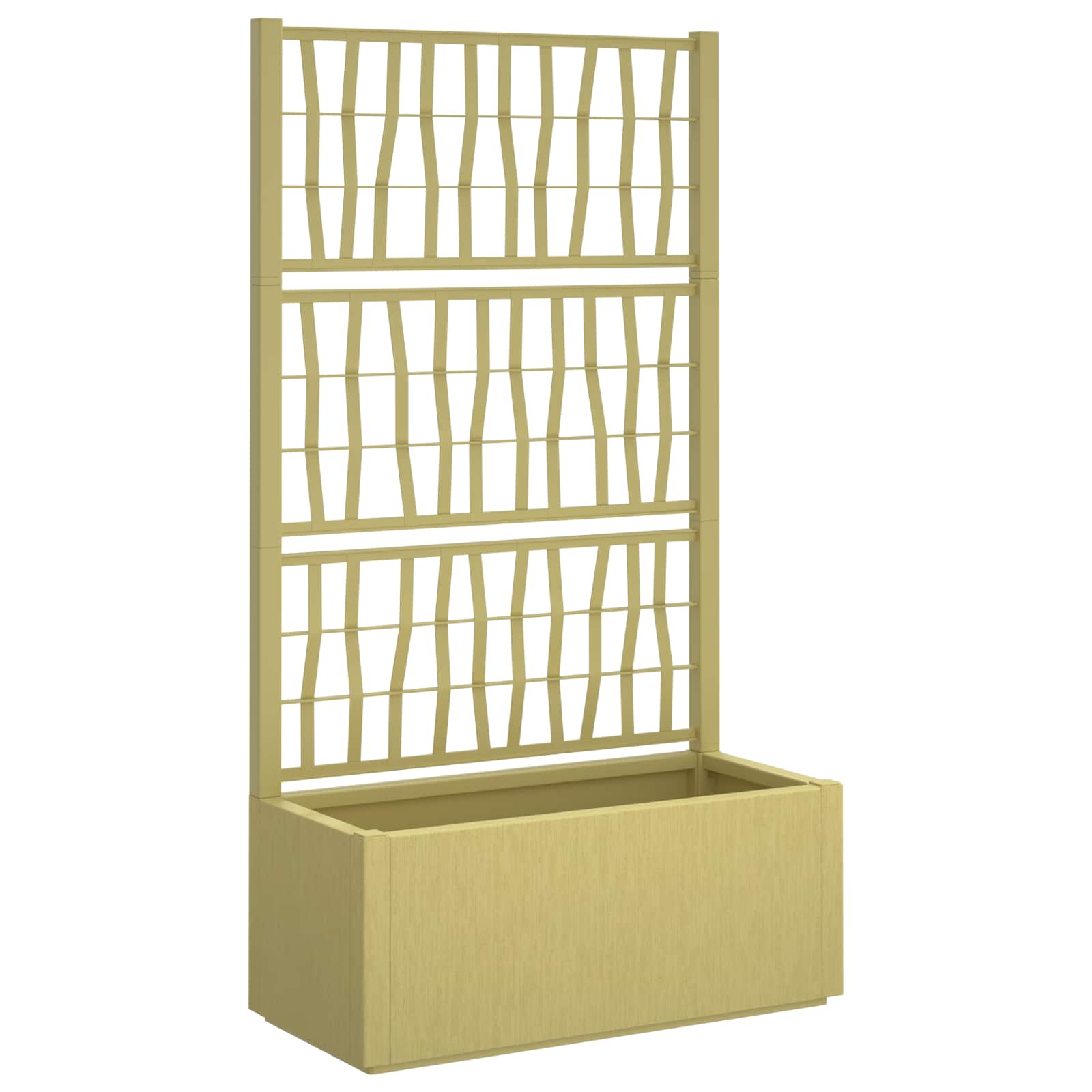 Ghiveci de grădină cu trellis Verde 80 x 36 x 140 cm PP GartenMobel Dekor