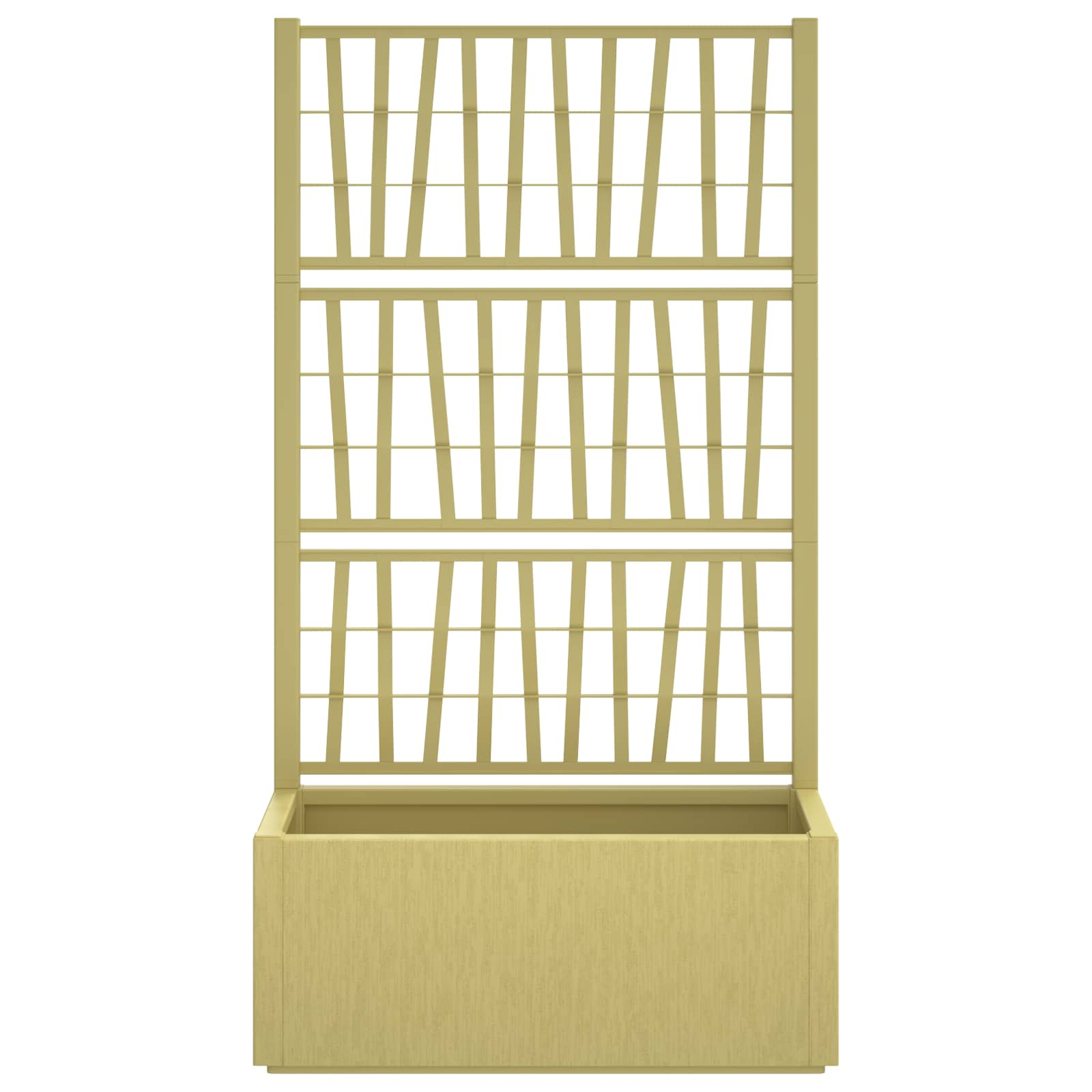 Ghiveci de grădină cu trellis Verde 80 x 36 x 140 cm PP GartenMobel Dekor