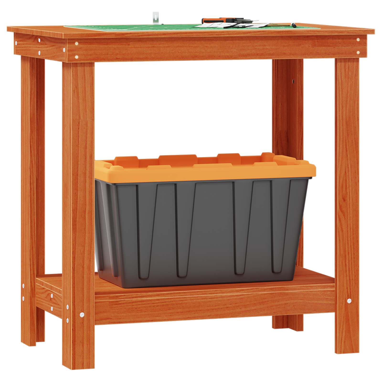 Banc de lucru Maro Ceară 80 x 50 x 80 cm Lemn masiv de pin GartenMobel Dekor