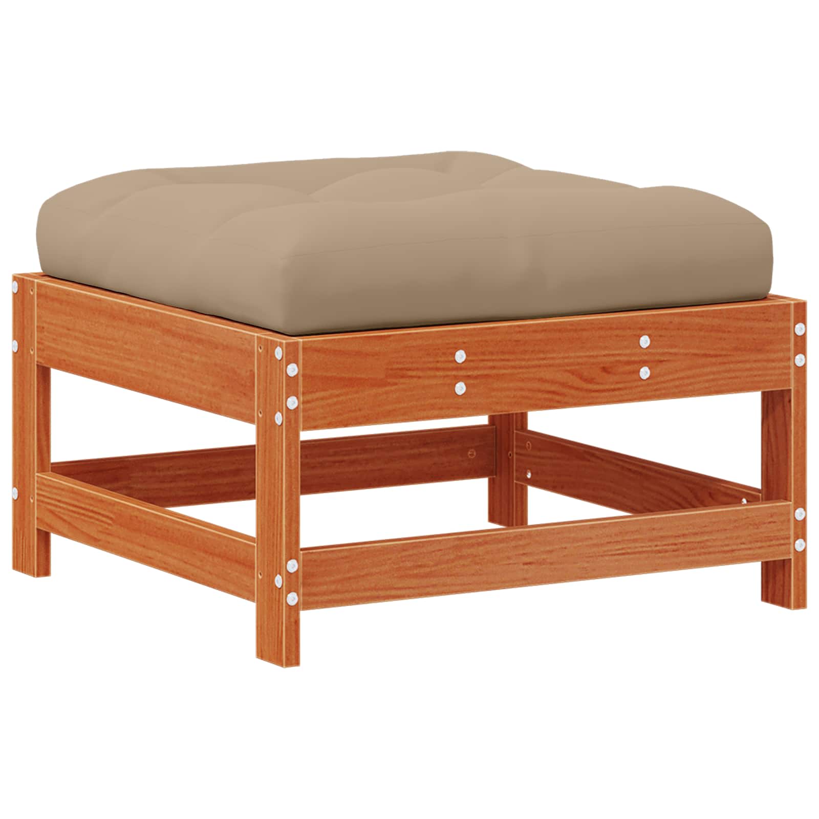 Suport pentru picioare de grădină Lemn masiv de pin Maro Ceară GartenMobel Dekor