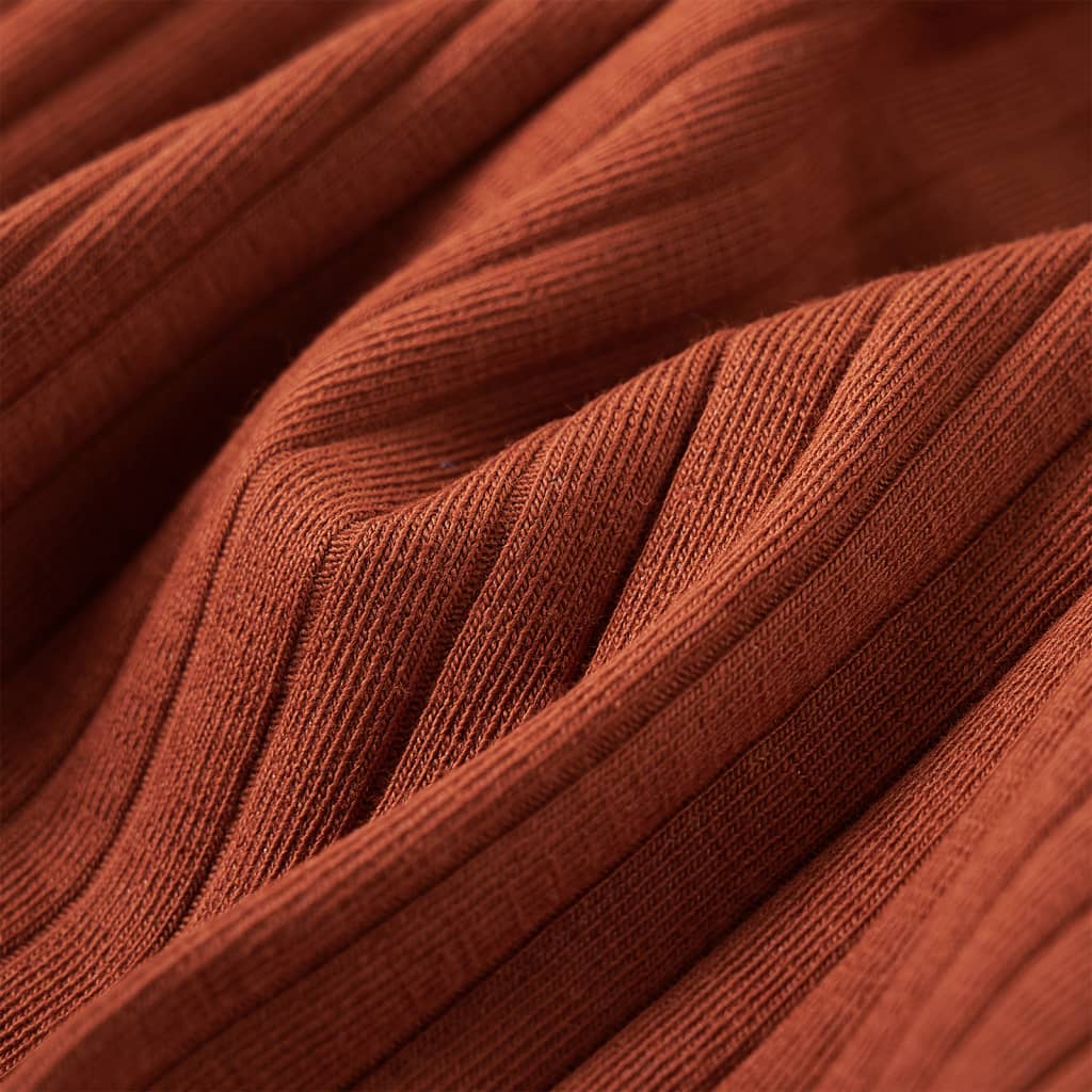 Tricou pentru copii cu mâneci lungi, coniac, 128 GartenMobel Dekor