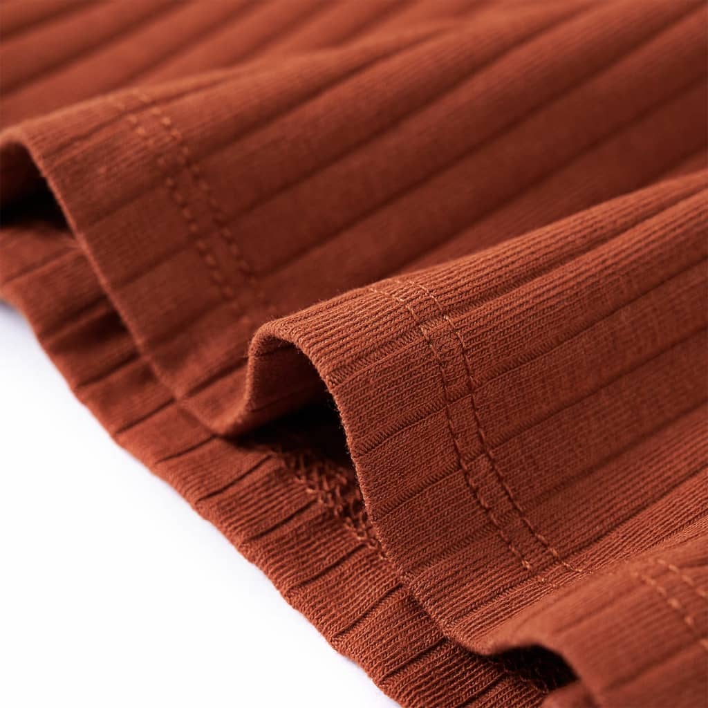 Tricou pentru copii cu mâneci lungi, coniac, 128 GartenMobel Dekor