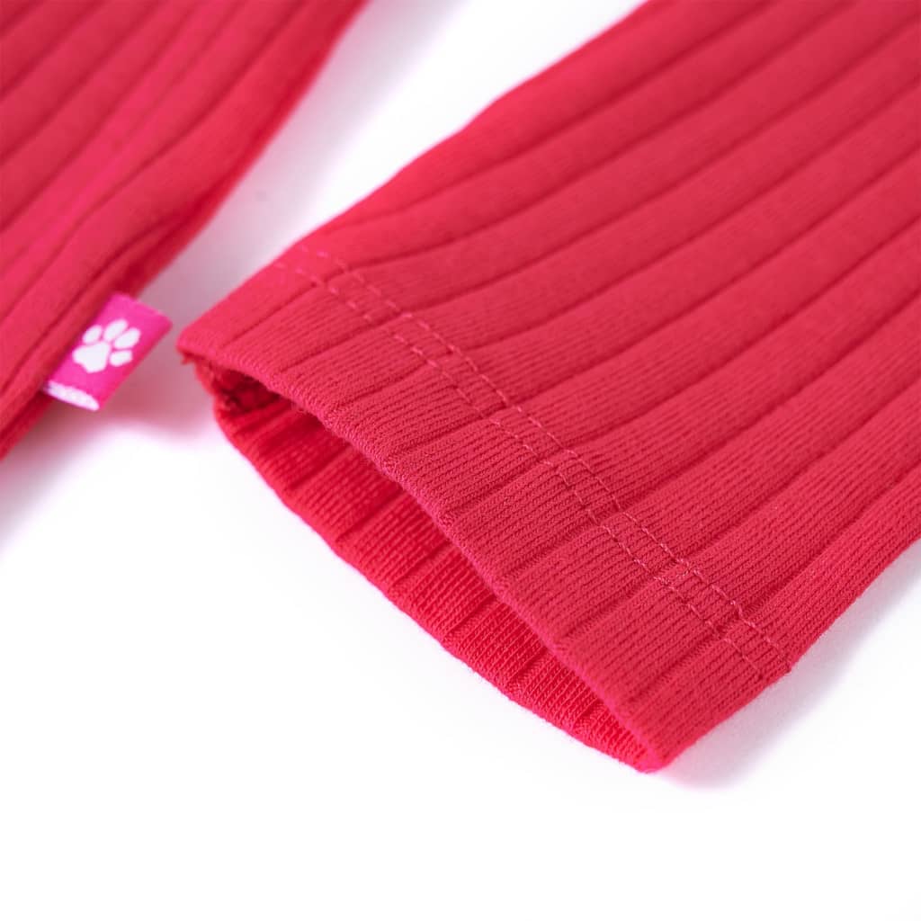 Tricou pentru copii cu mâneci lungi, roz aprins, 104 GartenMobel Dekor