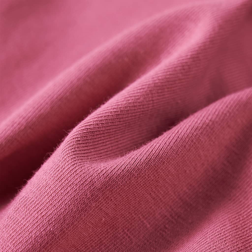 Tricou pentru copii cu mâneci lungi roz zmeură 92 GartenMobel Dekor