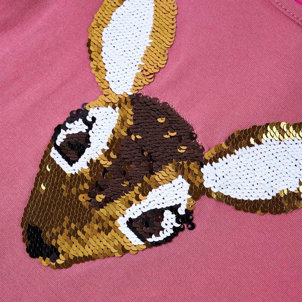 Tricou pentru copii cu mâneci lungi roz zmeură 92 GartenMobel Dekor