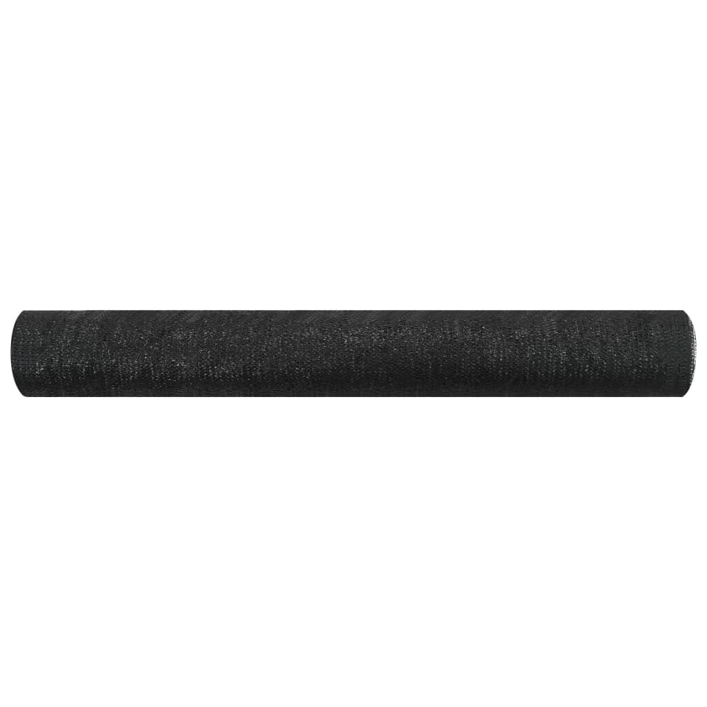 Plasă protecție intimitate, negru, 1,8x25 m, HDPE, 75 g/m² GartenMobel Dekor