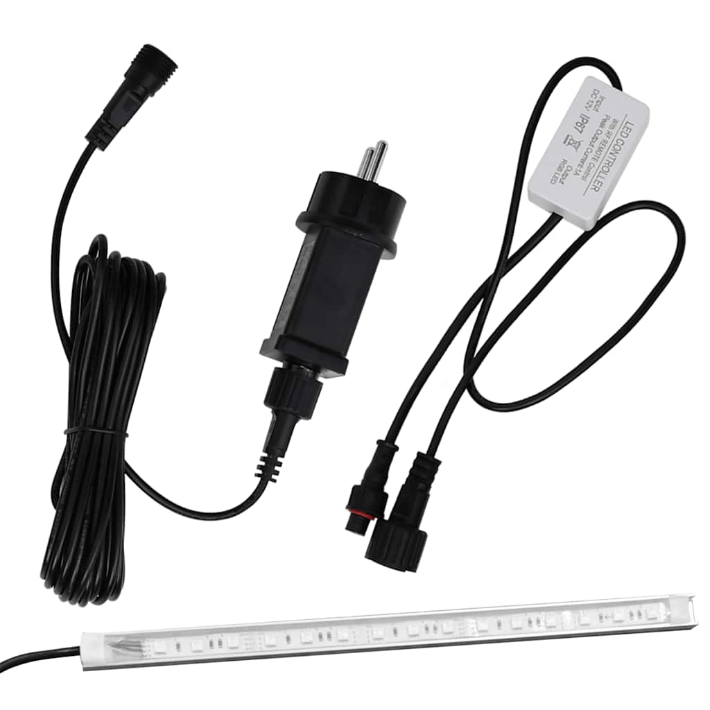 Fântână de piscină cu LED-uri RGB, acril, 50 cm GartenMobel Dekor