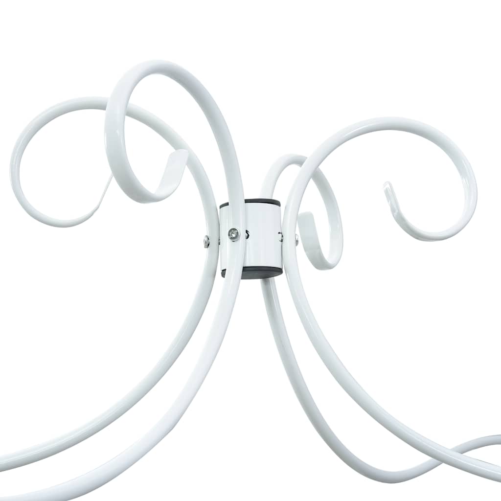 Cadru de pat cu baldachin, alb, 180 x 200 cm, metal GartenMobel Dekor