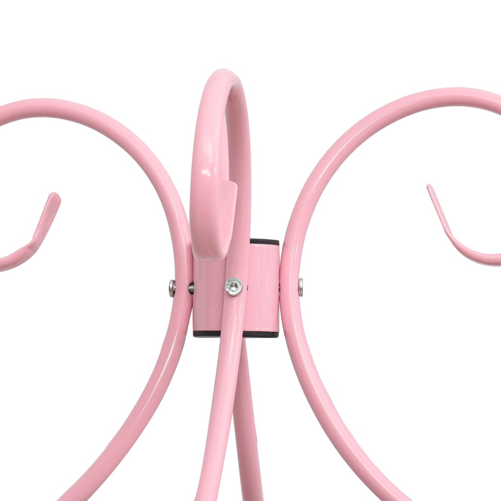 Cadru de pat cu baldachin, roz, 100 x 200 cm, metal GartenMobel Dekor