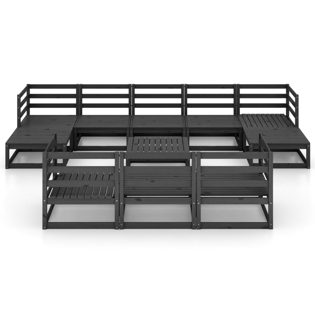 Set mobilier de grădină, 11 piese, lemn masiv de pin GartenMobel Dekor